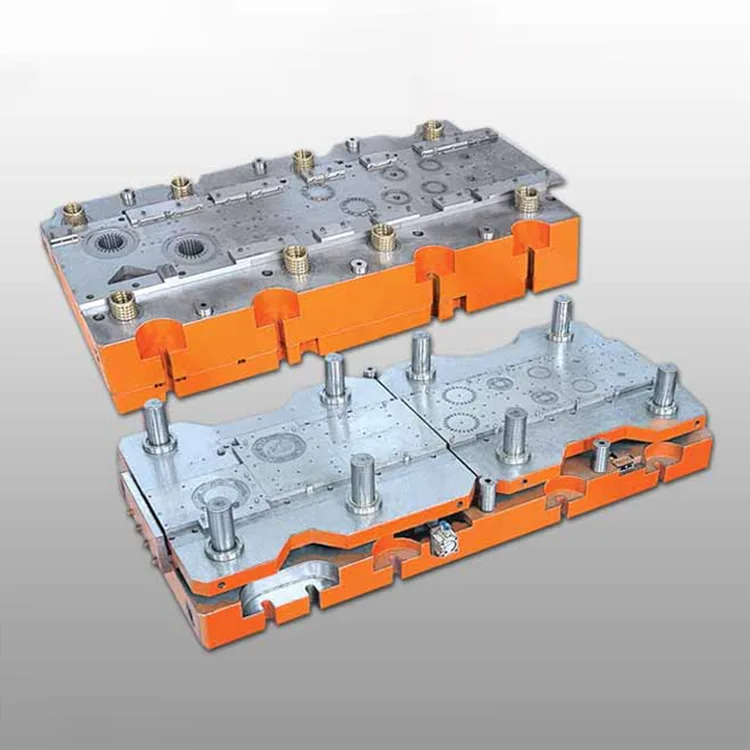 Matriz progressiva de duas fileiras para núcleo de compressor AC