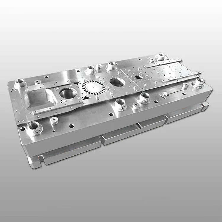 Matriz progressiva para núcleo de motor de ímã permanente automotivo